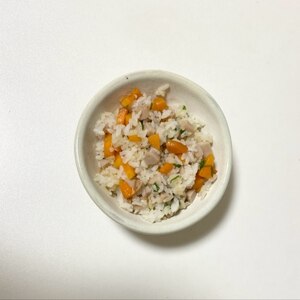 人参とねぎとベーコンの炒飯